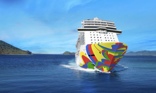 Norwegian Encore hull rendering